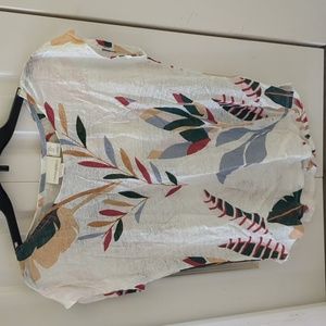 NWT Cynthia Rowley linen short sleeve shirt